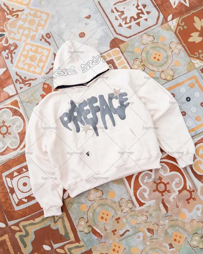 New American Casual Loose Top Letter Printed Fashion Versatile Hoodie Men High Street Harajuku Y2K Oversized Sweatshirt WomenZ250918