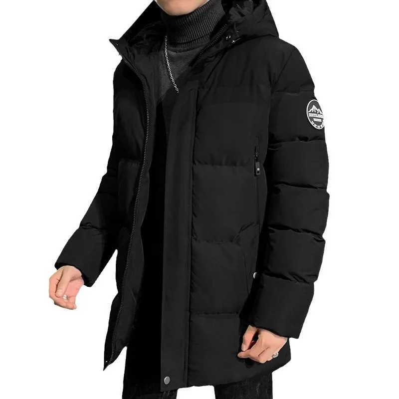 Fashion Mens Winter Puffer Jacket Fleece Linning Outdoor Parka Coat Hooded Windbreaker Thick Warm Windproof Hat Parkas Jacket L2509181