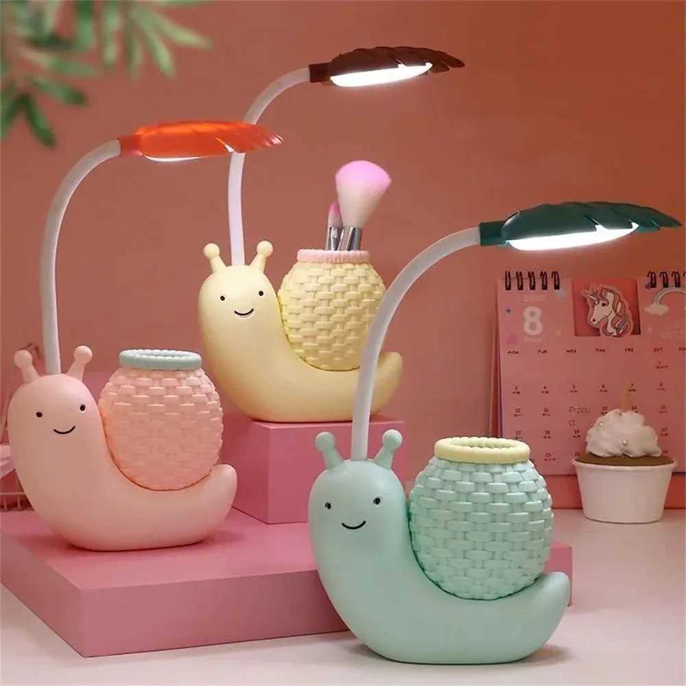 Cartoon LED Snail Desk Lamp Children Bedroom Night Light Reading Study Birthday Christmas Gift Home Decorations Eye Protection C250918