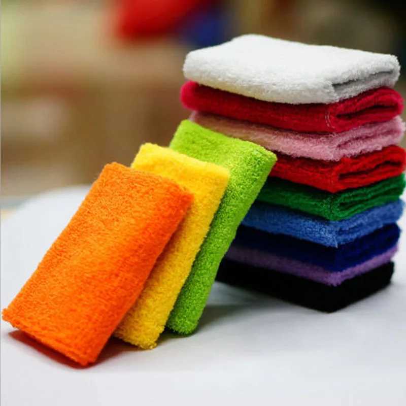 1pc Adult Cotton and Fiber Wrist Sweat Band Sports Set Gym Sweatband Fitness Towel Fancy Dress Run Wristband Wrist Guard Support J251211