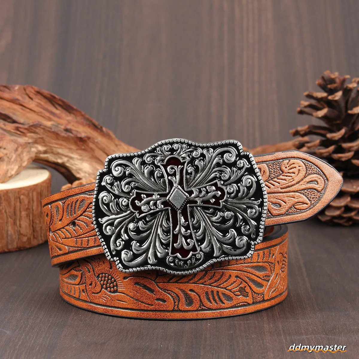 Designer Casual Woman Men Leather Belts Fashion Smooth Buckle Belt With Floral Patterns Strap ddmymaster