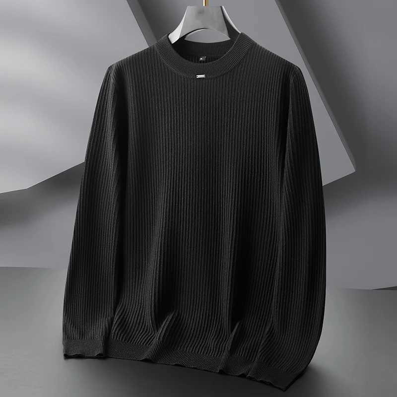 8XL 7XL 6XL Pull Homme 2025 New Fall Winter High End Luxury Wool Sweater Men Casual Knitwear For Man Thick Warm Mens JumpersZ250918