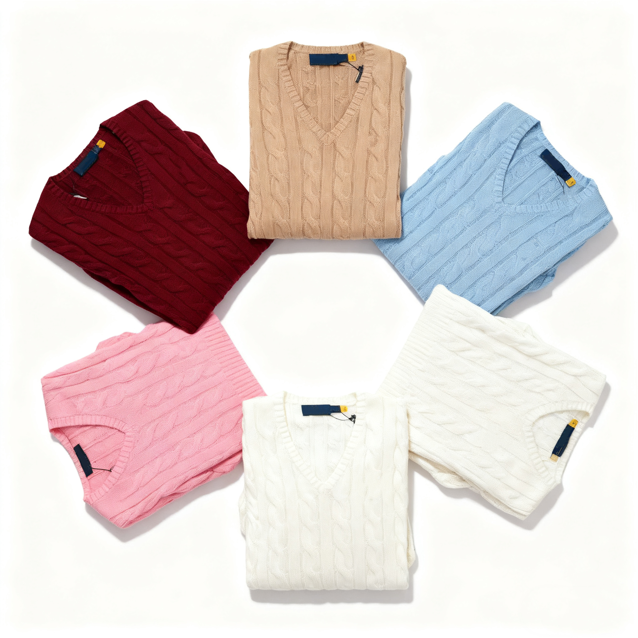 polo sweater women v-neck sweaters designer woman polo sweater slim fit cotton Wool Blend Light luxury classic cardigan sweaters womens from clothing582