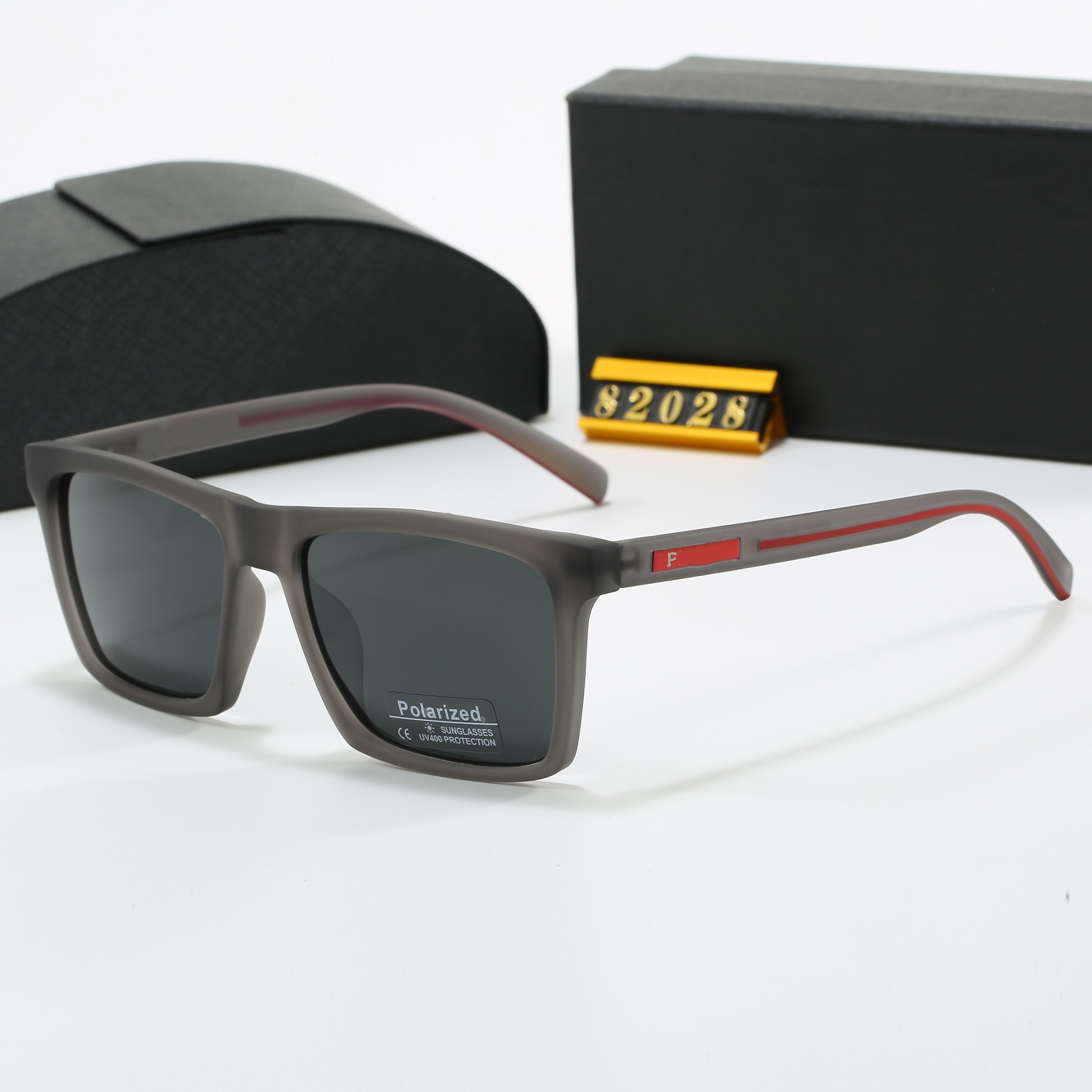 Mens sunglasses outdoor shades women fashion triangle logo luxury full frame sunshade mirror polarized UV400 protection glasses with box AAAAA PR82028