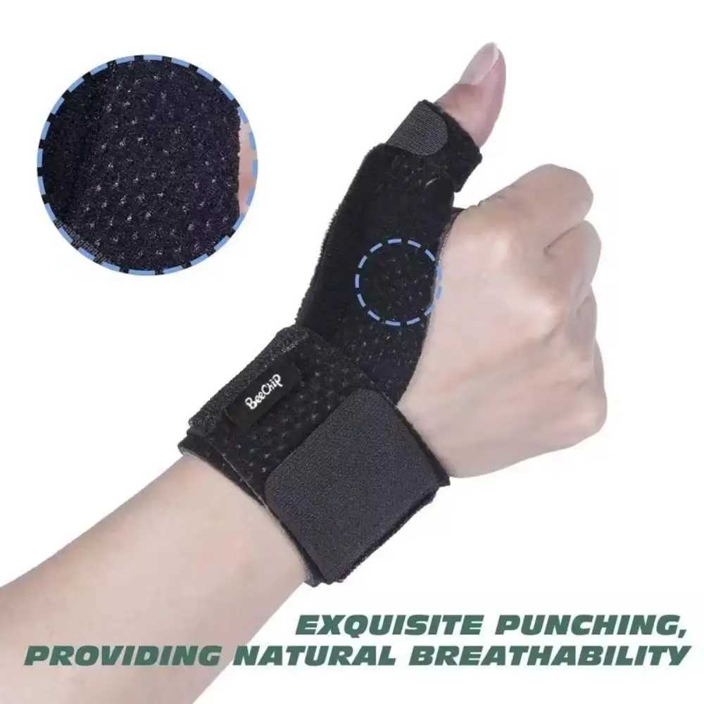 Durable SBR Wrist Guard Protective Immobilizer For Thumb Adjustable Black Sports Wristband Protection Support Splint Fractures J251211