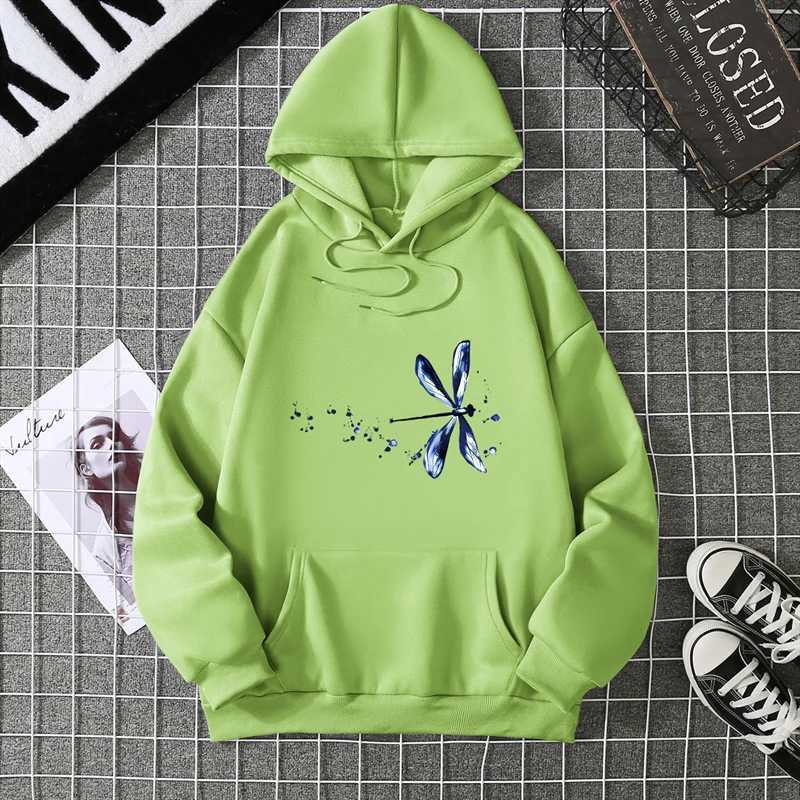 2025 Womens Hoodies With Dragoy Printed Hats Womens Sweatshirts Cartoon Casual LongSLeeved Shirts For Autumn And WinterZ250918