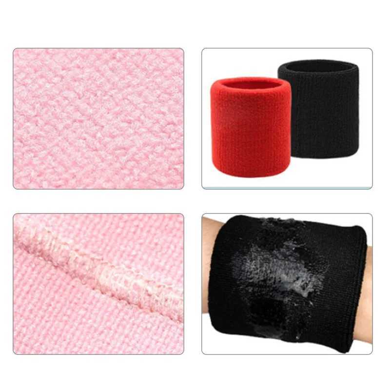Cotton Wrist Support Band Wristband Sport Bracers Sweat Towel Cuff Tennis Wrist Guard Protector Strap Fitness Run Sweatband Gym J251211