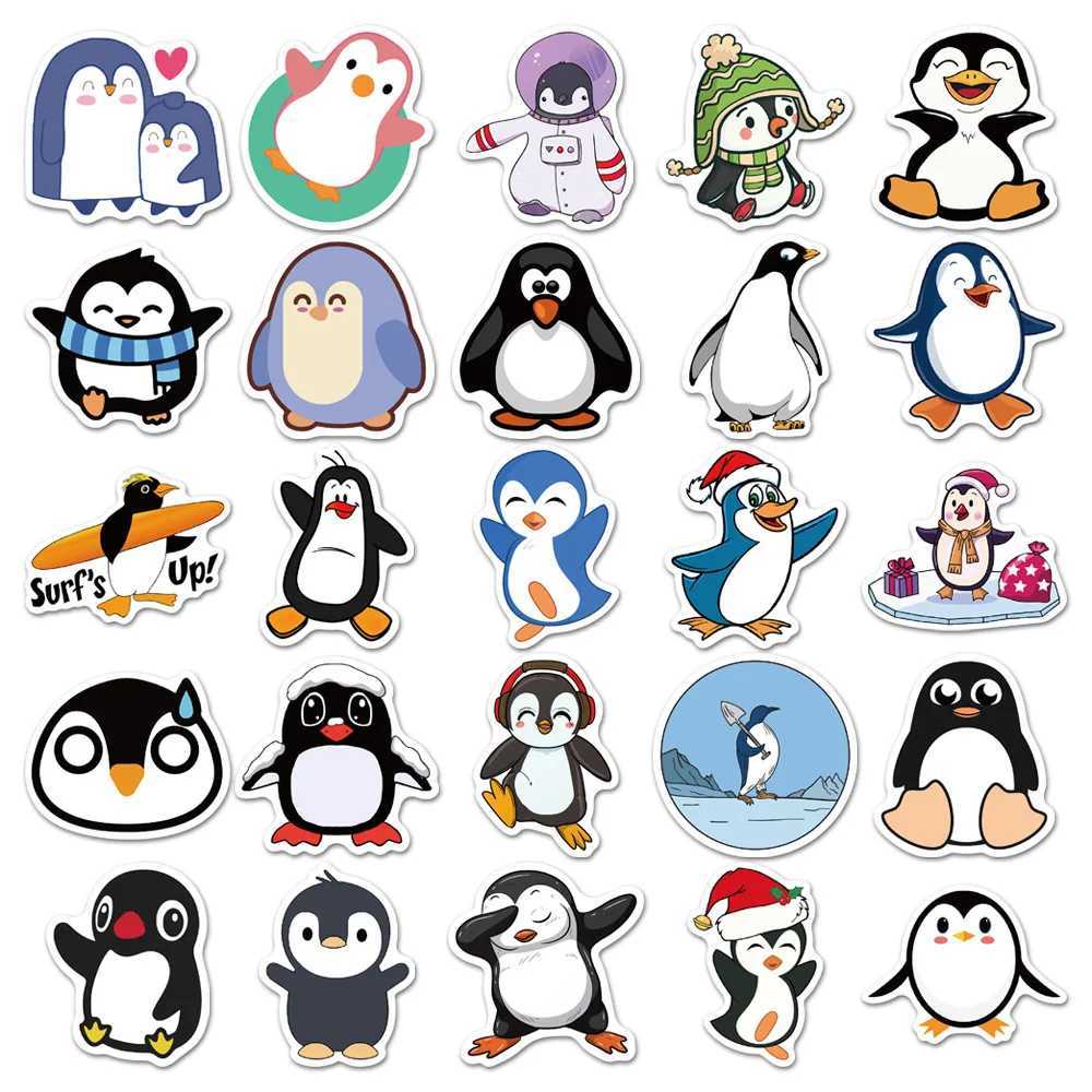 102550pcs Waterproof Cute Penguin Stickers cartoon for DIY Stationery Phone Laptop Suitcase Water Bottle Kids Toy C250918