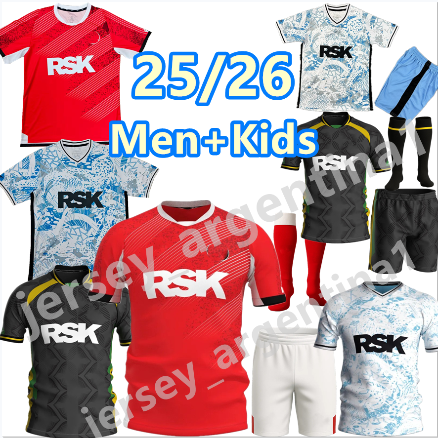 3XL 4XL Charlton Athletic Fc 25 26 Soccer Jerseys BELL KAMINSKI RAMSAY JONES RANKIN-COSTELLO LEABURN 2025 Home Away for uniform men's and children's set football shirt