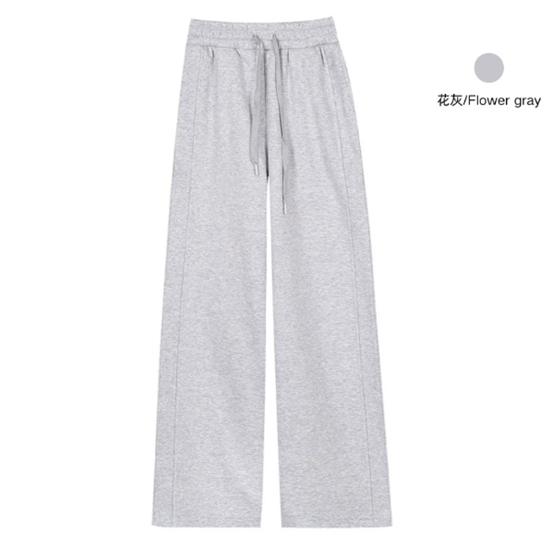 Women's sweatpants, loose and plush straight leg pants, women's Scuba high waisted wide leg pants, drawstring pants, yoga clothes