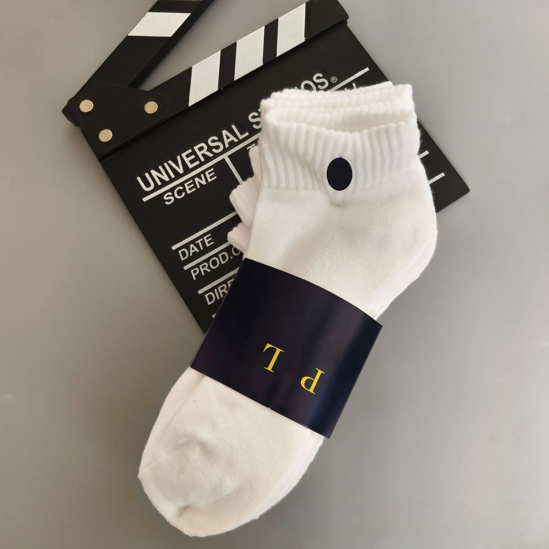 Designer Pony Sock 6 Pairs Classic Pony Embroidery Low Medium High Solid Color Breathable Cotton Socks Soft Basketball Football Sports Socks