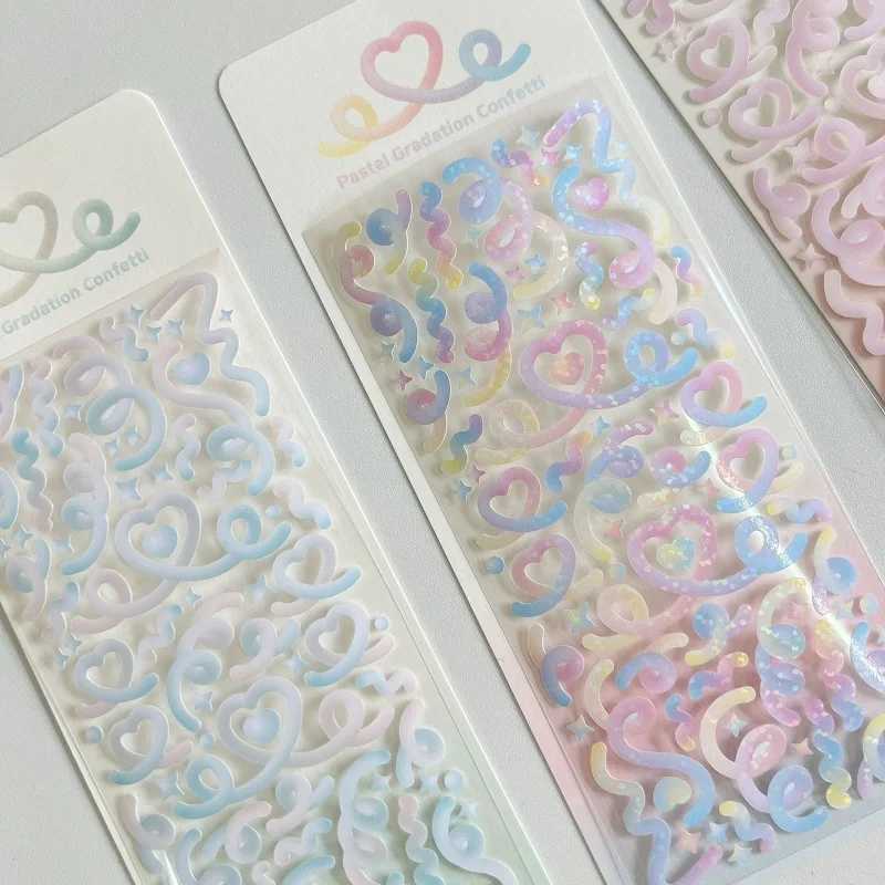 1PCS New Cute Kawaii Deco Stickers Korean Stickers Photocard Decor Kpop Decorative Toploader Scrapbooking Stickers Y 2k Samll C250918