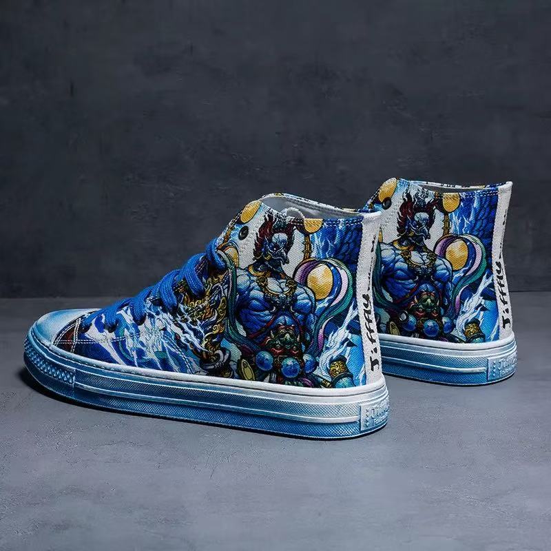 Jifffly Vulcan for Men Korean Version Niche Dance Sneakers Chinese Men's Shoes Street Style Hip Hop National Trend