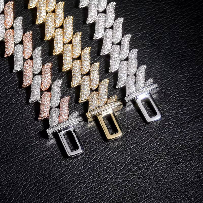 New Arrival Hip Hop Brambles Design Cuban Link Chain Thorns Miami Cuban Link Chain Iced Out Necklaces