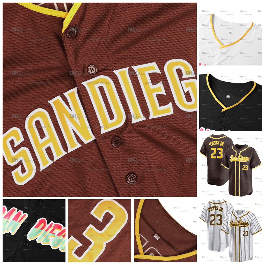 Custom 23 Tatis Jr. Machado Baseball Jerseys Bogaerts Musgrove Darvish Heyward Arraez Stitched Number Name Mens Womens Youth