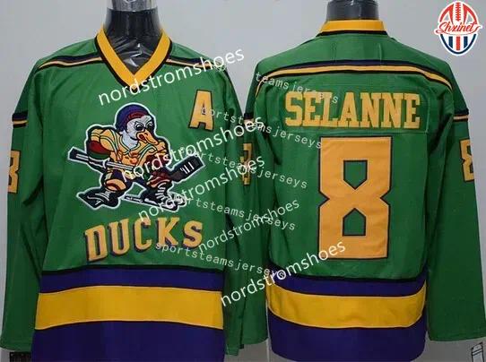 Mighty Ducks Movie Hockey Jersey Dean Portman Jesse Hall Fulton Reed Teemu Selanne Guy Germaine Jerseys Custom Hockey Jersey Mens Womens Youth