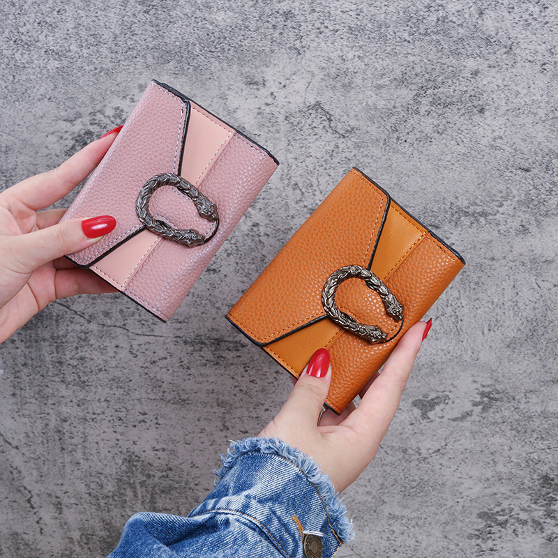 2025 New Women's Wallet Short Leath Bag 10A Design Bag Luxury Bag Tote Bag Purse Wallet Spliced Wallet Small Clutch Multi-function Multi-card Slo