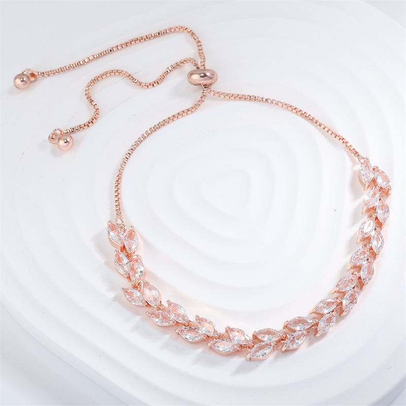 Uilz Exquisite Shiny Pink Black Zircon Decor Bracelets For Women Men Hip Hop Tennis Chain Fashion Party Jewelry Wholesale 250610