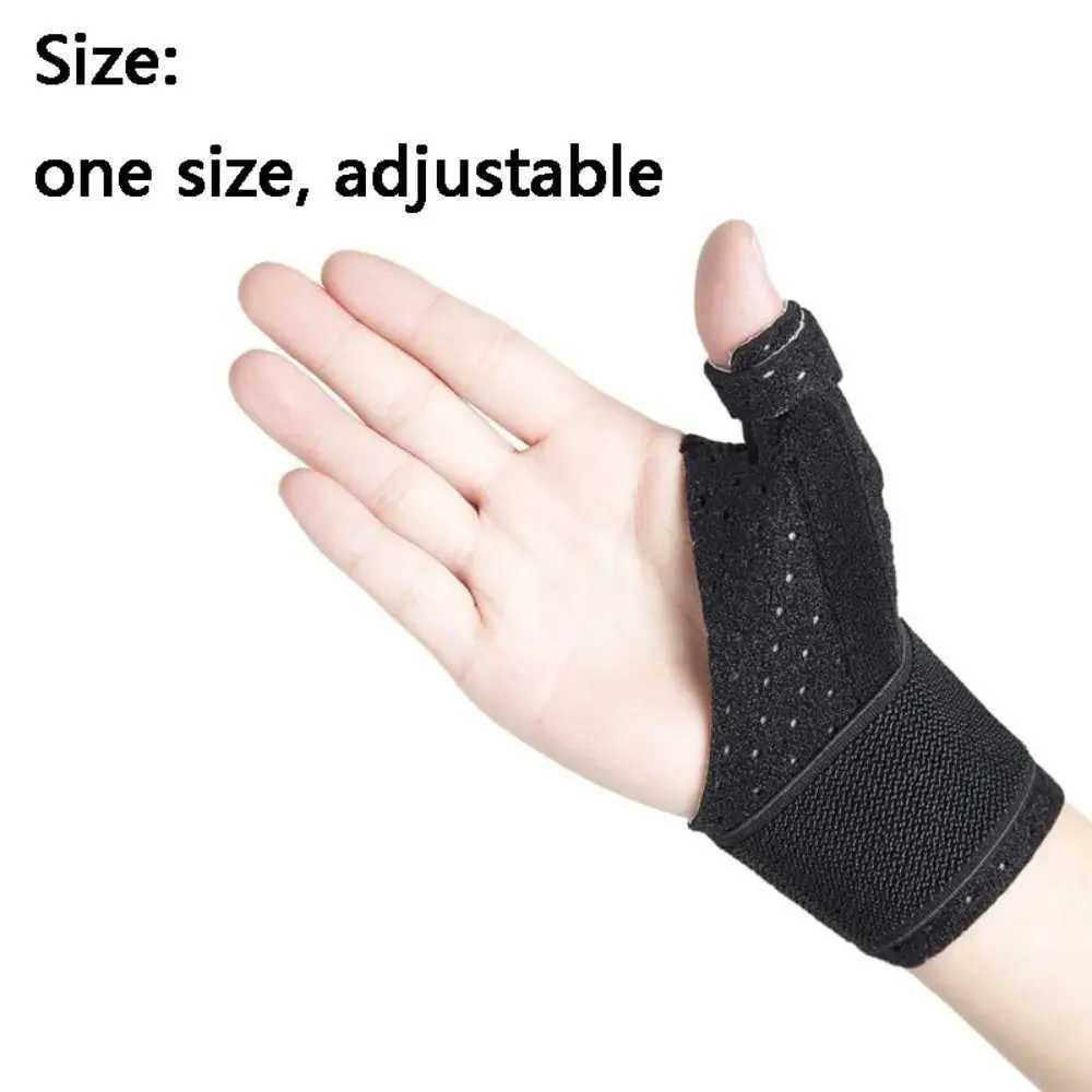 Durable SBR Wrist Guard Protective Immobilizer For Thumb Adjustable Black Sports Wristband Protection Support Splint Fractures J251211