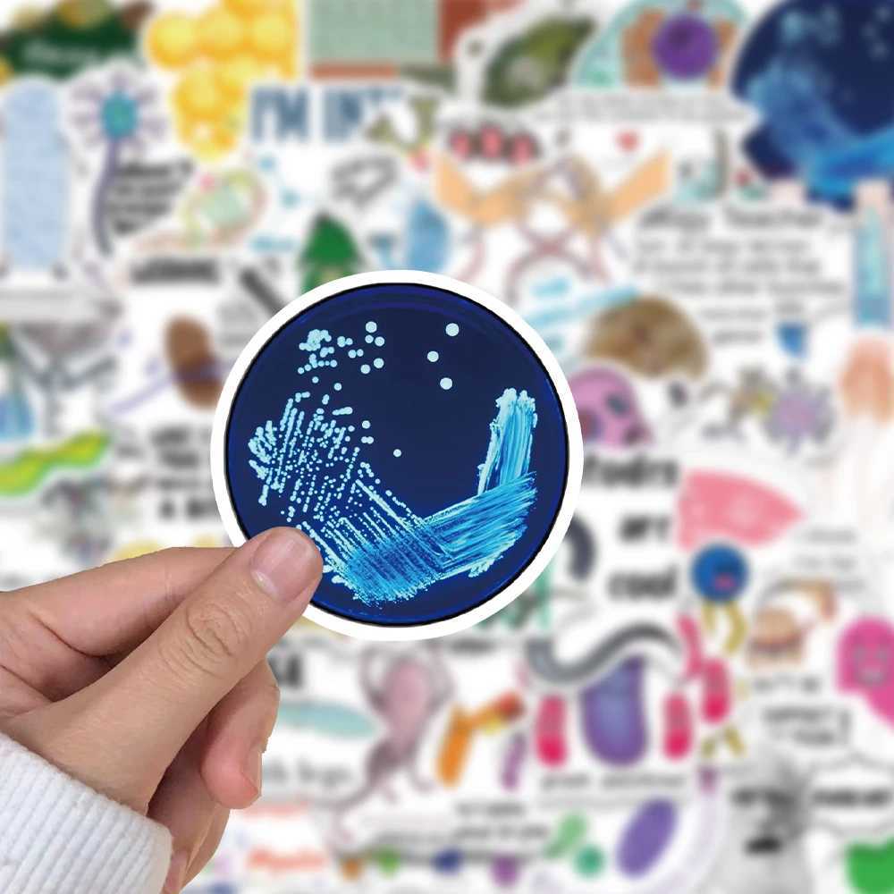 50PCS Biology Sticker Waterproof Cartoon Laptop Luggage Art Picture Living Room Motorcycle Phone Scrapbook Dormitory Stickers C250918