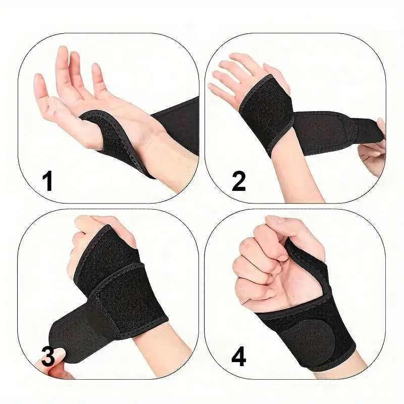Sports Compression Fitness Badminton Anti Sprain Winding Wrist Protection Breathable Adjustable Strap Hand Palm J251211