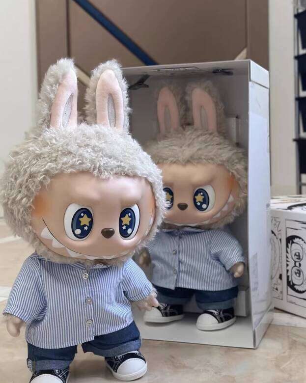 Labubu Summer Replica 38Cm Big Day Sale Zimomo Angel Creative Diy Lovely Dolls Lovely dolls Figure Vinyl Doll Pendant Model Collection Ornament Toy Gi