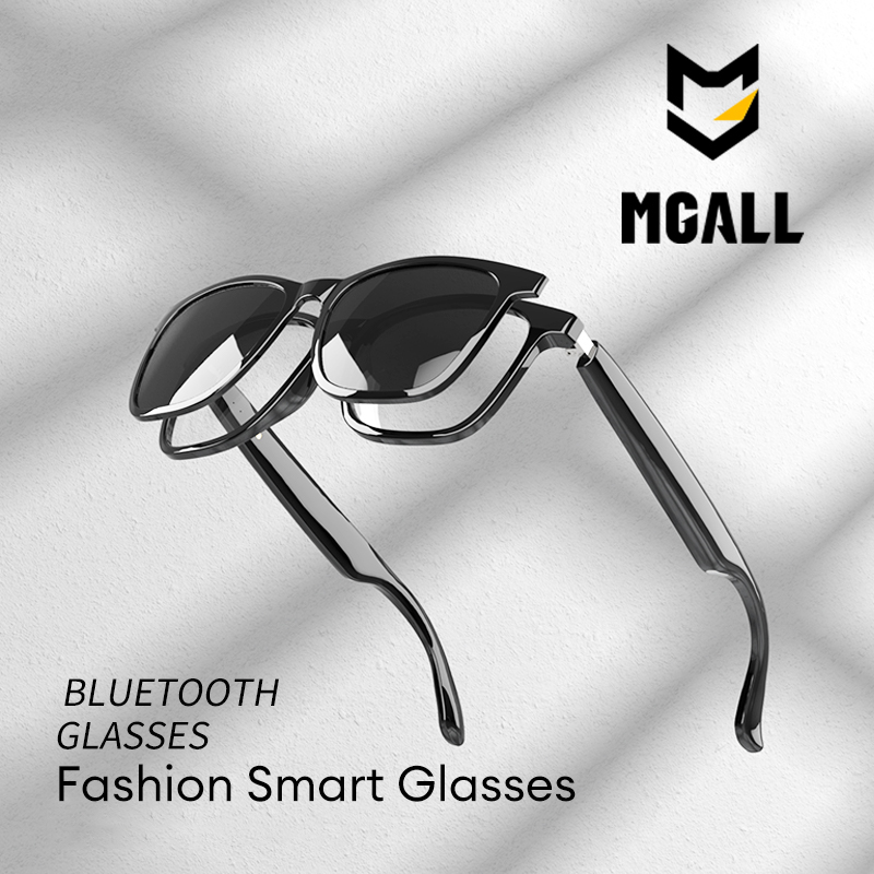 MGALL Smart Bluetooth Glasses Earphones MG-C08 Wireless Bluetooth Headset Detachable Magnetic Anti-Blue Light Sunglasses Earbuds
