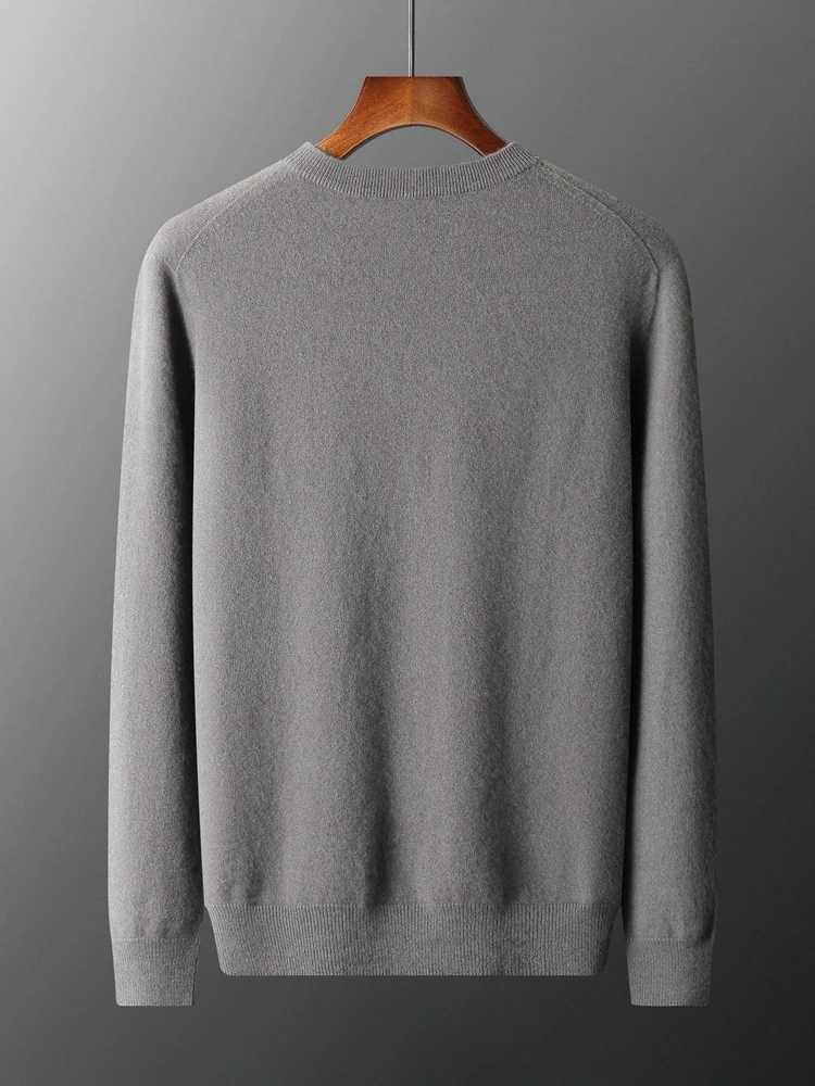 Classic Oneck Men 100 Pure Cashmere Sweater Casual Autumn Winter Pullover Warm Shirt Simple Soft Man Knit Top Jumper ClothesZ250918