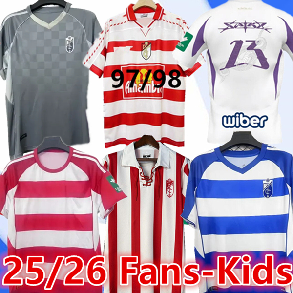 25 26 Granada CF soccer jerseys L.WILLIAMS CALLEJON A.PUERTAS SORO UZUNI 97 98 05 06 Retro Granada Vallejo Shon BRYAN BICARD F.DIEDHIOU 2025 2026 football shirts man kids
