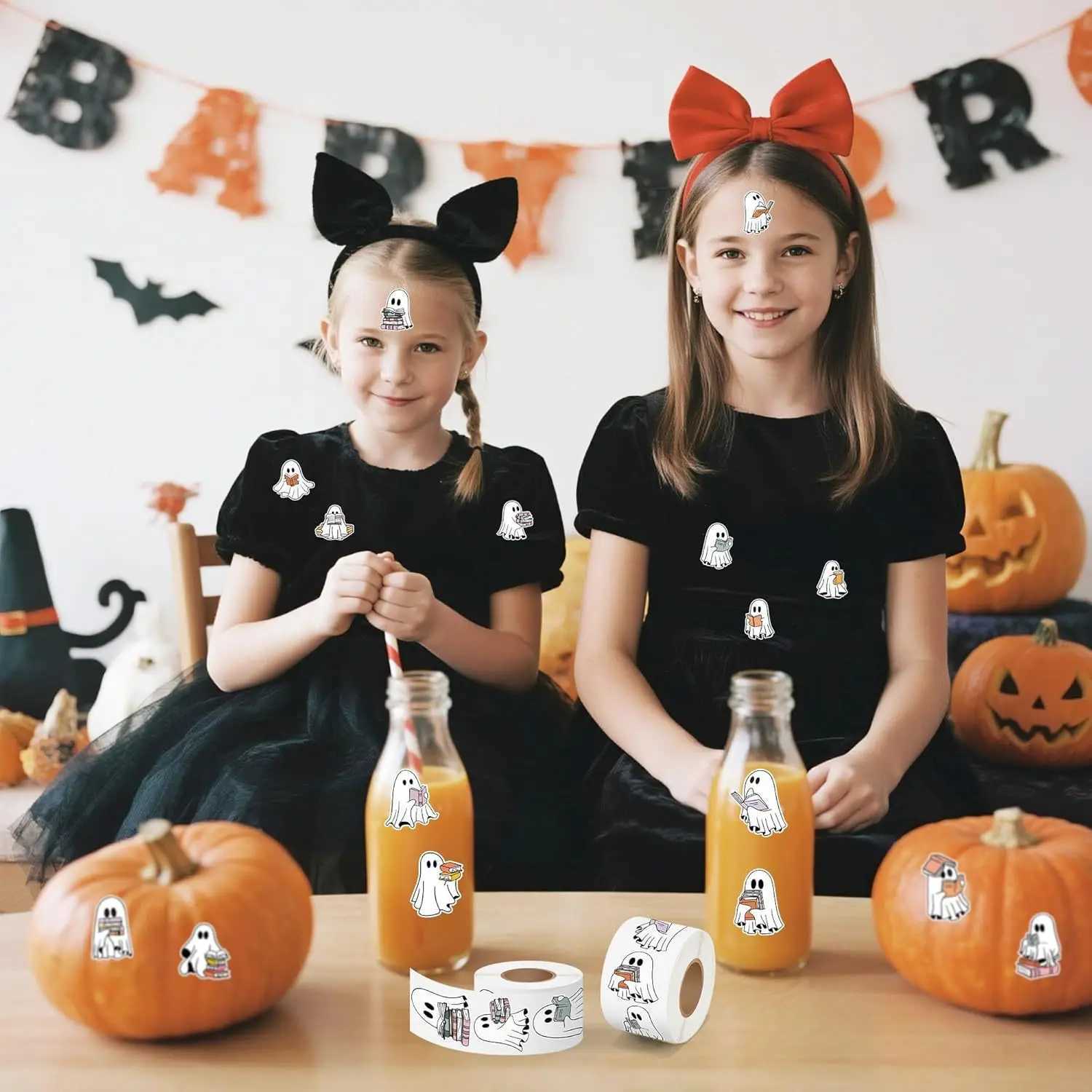 100500pcs Halloween Stickers Party Halloween Gift Wrapping Label Scrapbook Cartoon Stationery Stickers C250918