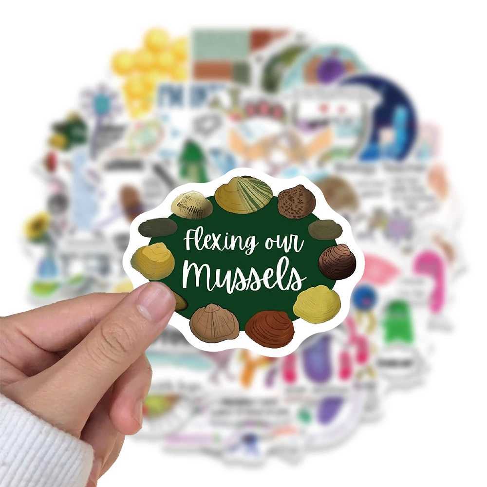 50PCS Biology Sticker Waterproof Cartoon Laptop Luggage Art Picture Living Room Motorcycle Phone Scrapbook Dormitory Stickers C250918