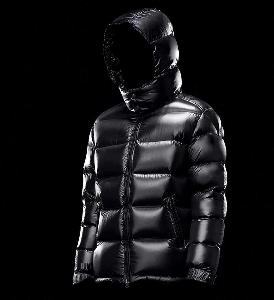 Outwear Jackets Thicken Down Outdoor Warm Fleece Hooded Casual Parka Mens Winter Parkas Jackets Shiny Down Winter Waterproof L2509181