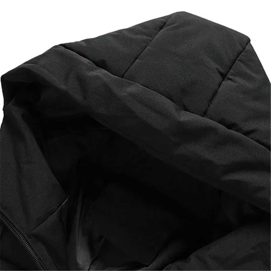 Winter Men Jacket Autumn Warm Fashion Thickened Cotton Padded Jackets Hooded Casual Coats Male Windproof Plus Size Solid Outwear L2509181