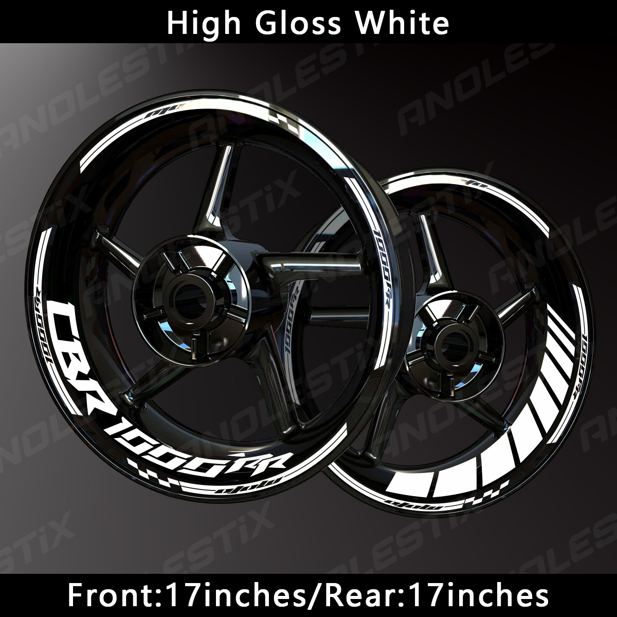 For Honda CBR 1000RR AnoleStix Reflective Motorcycle Wheel Sticker Hub Decal Rim Moto Stripe Tape Customized