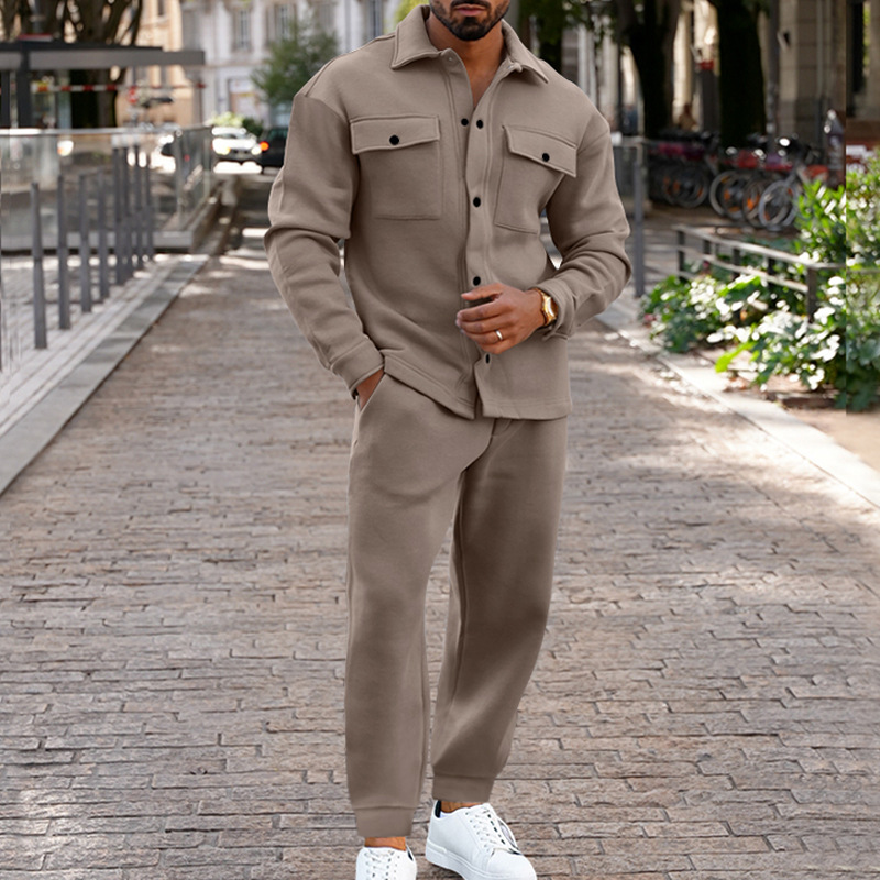 Designer Tracksuits Jackets Pants Suit Men Sportswear Sweatsuits For Man suede Outfit jacket Sweatshirts Trousers Fitness 2 pcs sets fashion stylish v