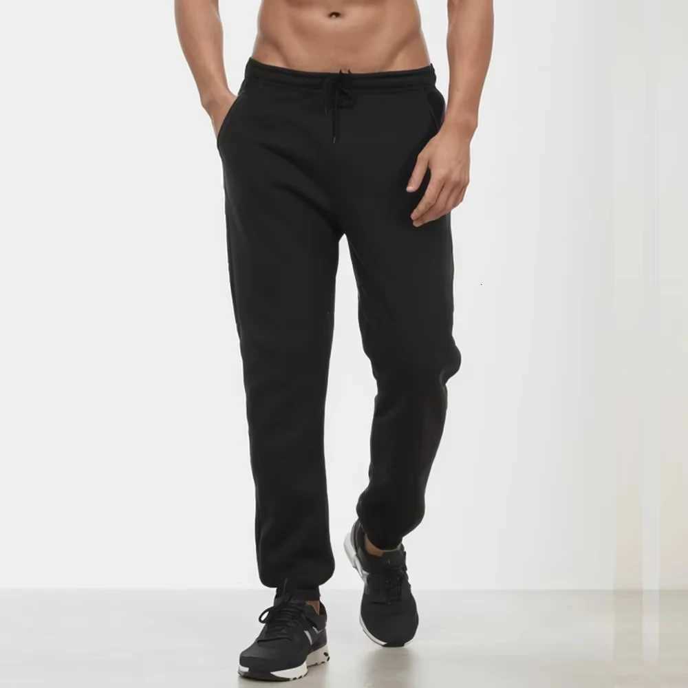 Mens Casual Sweatpants Fleece Sports Pants Unisex Fashion Solid Loose Trousers Streetwear Autumn Winter Jogging Fitness Pants X250918
