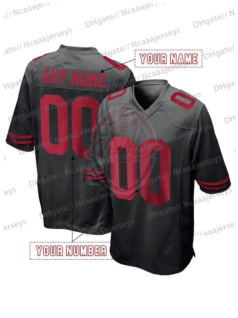 Personalized Custom Football 2025 Rivalries Jersey Christian McCaffrey Brock Purdy Deebo Samuel Trey Lance Nick Bosa George Kittle Fred Warner Jerry R