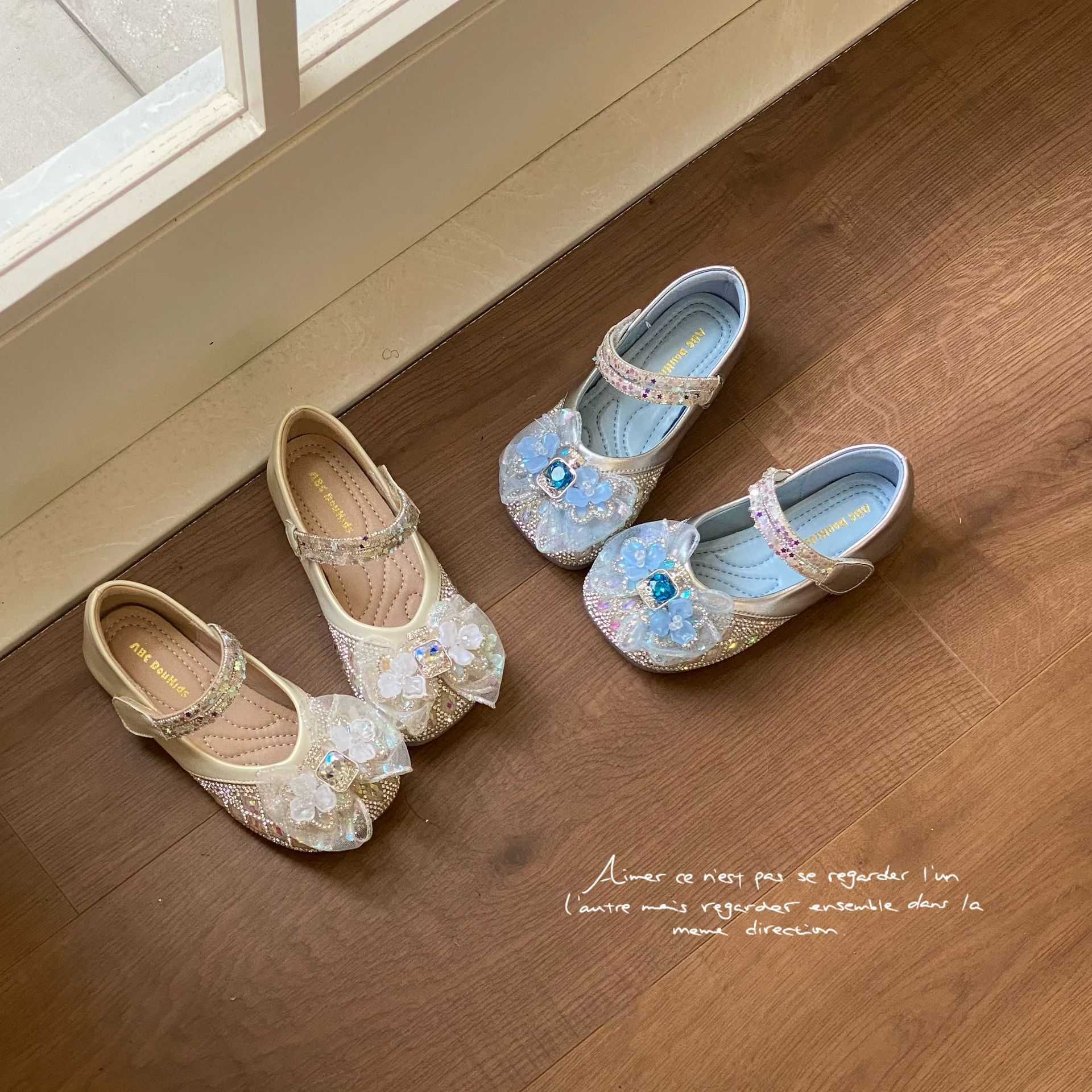 Sandals Rhinestone Butterfly Shoes for Kids Girls Flip Jelly Sandals Shoes Child Slip on Flat Sandals Little Girl Footwear