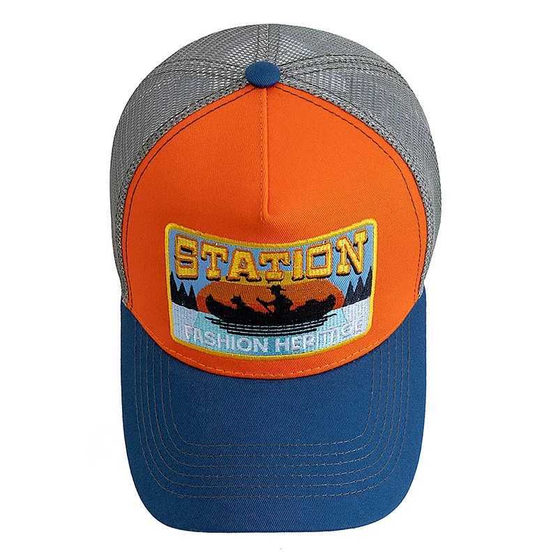 New Style Summer Fishing Cap Breathable Mesh Trucker Hat Men Women Fisherman Embroidered Design Snapback Hat Outdoor Fishing J2509181