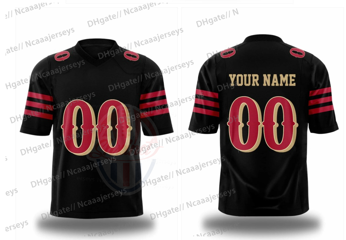 Fred Warner 2025 Football Jerseys McCaffrey Purdy Samuel Kittle Rice Montana Embroidery Custom any name any number