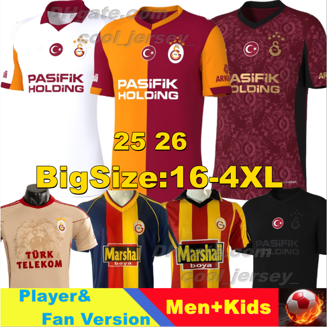 5 Stars 25 26 Galatasaray Turkey OSIMHEN ICARDI Soccer Jerseys YUNUS BAKAMBU MERTENS ZAHA AKGUN MORATA NELSSON 99 1998 00 13 14 Kit Home Away 3rd football shirt