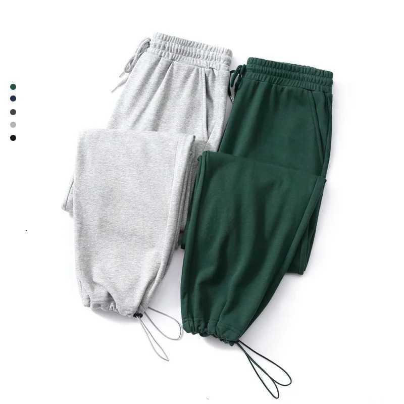 Mens Clothing Japanese Drawstring Sweatpants Baggy Sport Pants Casual Pants Couple Trouser Elastic Waist Loose Solid Streetwear X2509181