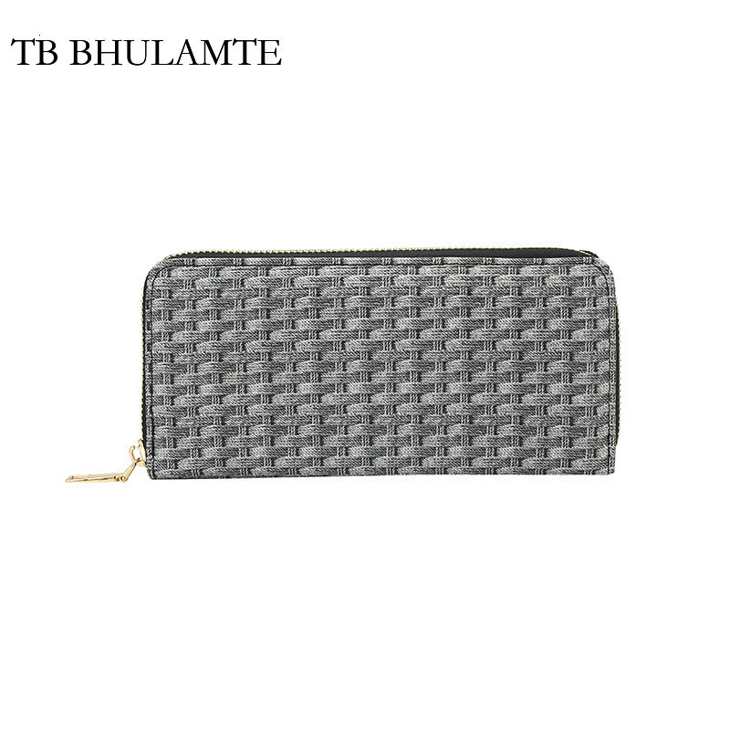 TB BHULAMTE Free Shipping Designer Cotton Luxury Linen Long Women's Wallet Women's Clutch Fashion Card Holder Large Capacity Coin Purse Phon