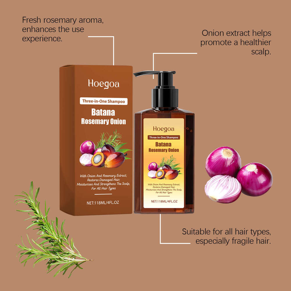 Hoegoa 3-in-1 Cleansing Nourishing Scalp Moisturizing Smoothing Hair Care Shampoo