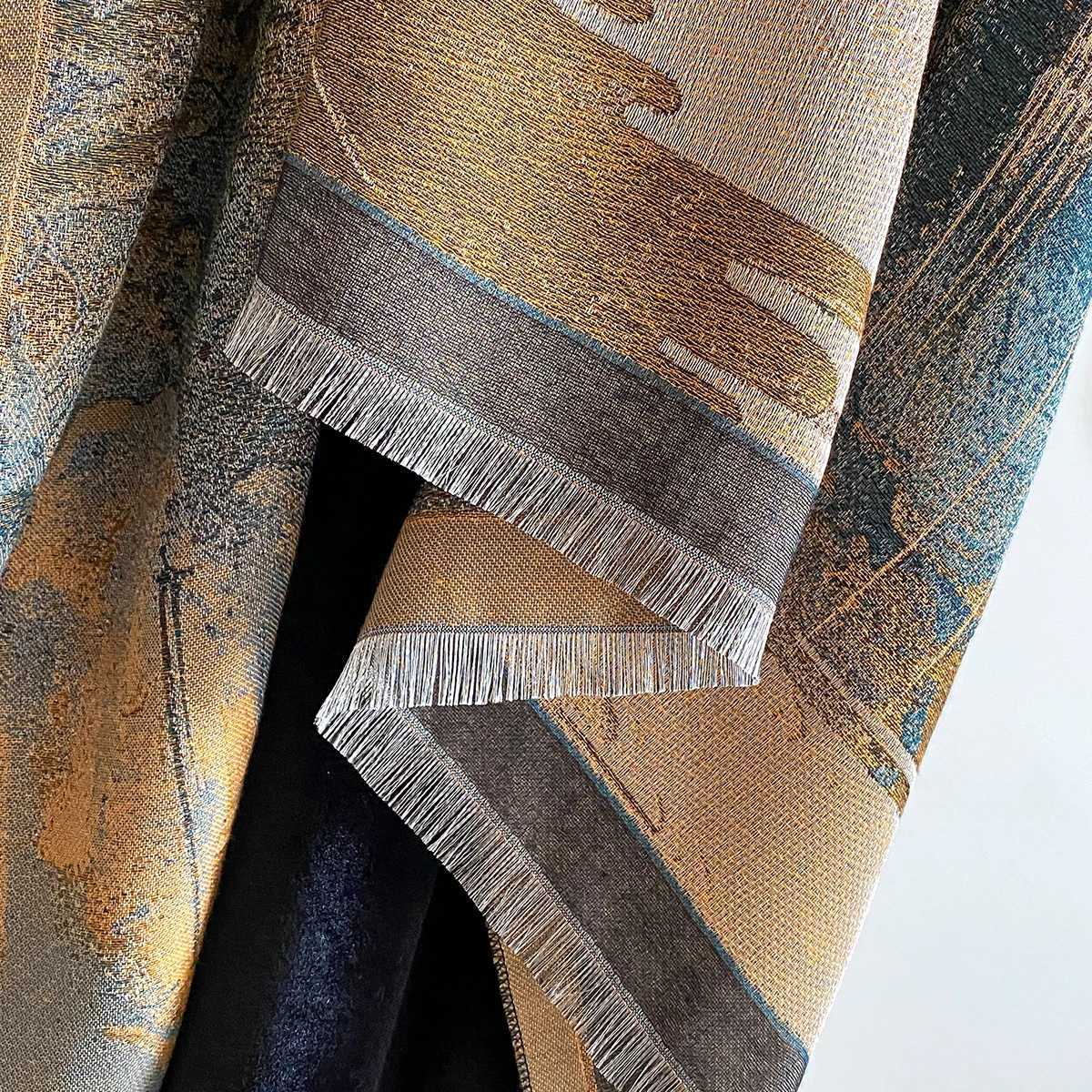 New Winter Elegance National style Cashmere Scarf For Wen Fem Luxury Brand Shl Poncho Thick Blanket Warm Bufanda Y250918