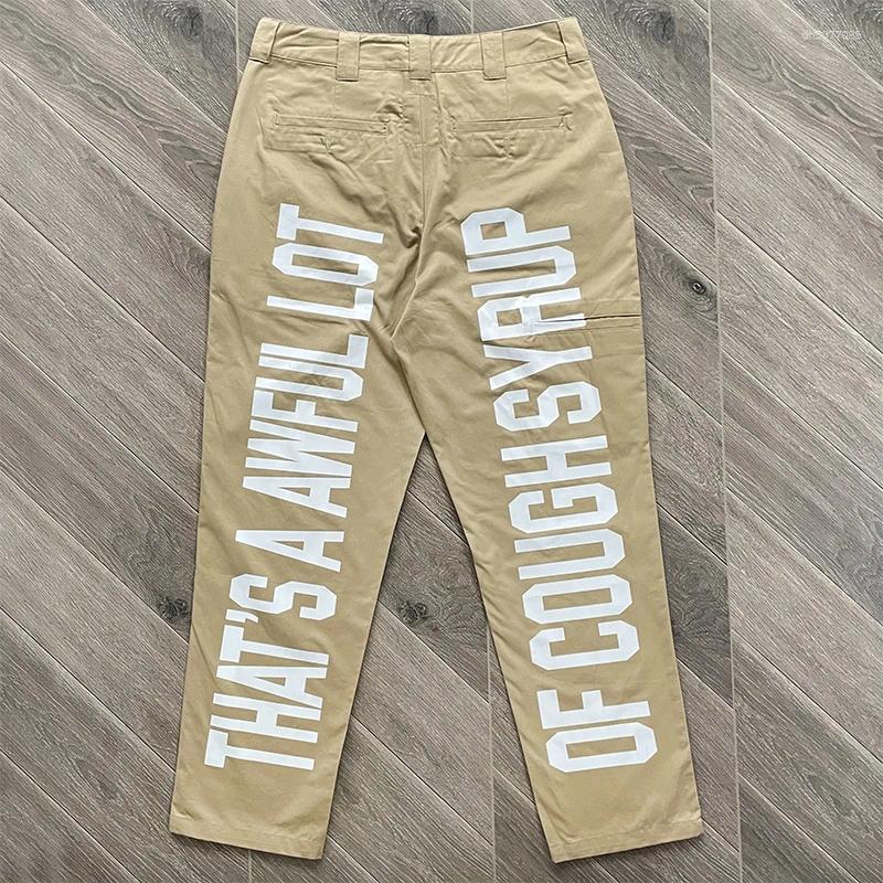 Men's Pants Loose Straight Casual Men Women Black Navy Blue Khaki Office Commuter Cargo Trousers