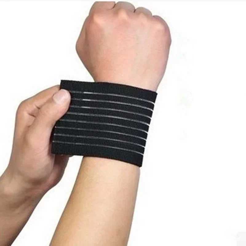 1PCS Elastic Bandage Hand Sport Wristband Gym Support Protector Wrist Brace Tennis Cotton Weat Fitness Wrist Sport Safety Parts J251211