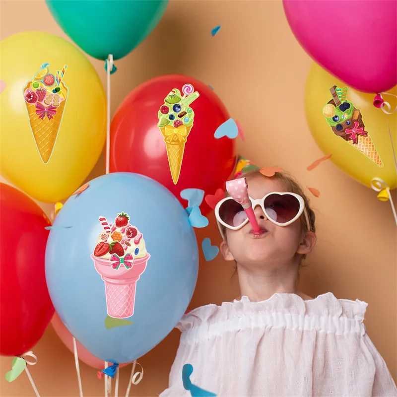 624sheets DIY Ice Stickers for Kids Creative Make Your Own Dessert Decals Puzzle Stickers ParTY Supplies Decoration Gifts C250918