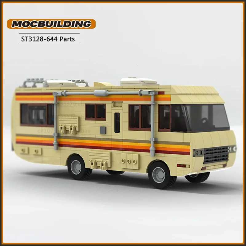 Breaking Movie City Car Moc Building Blocks Bad RV Technology Bricks Creative Touring Car Display Collection Toys GiftsZ250918