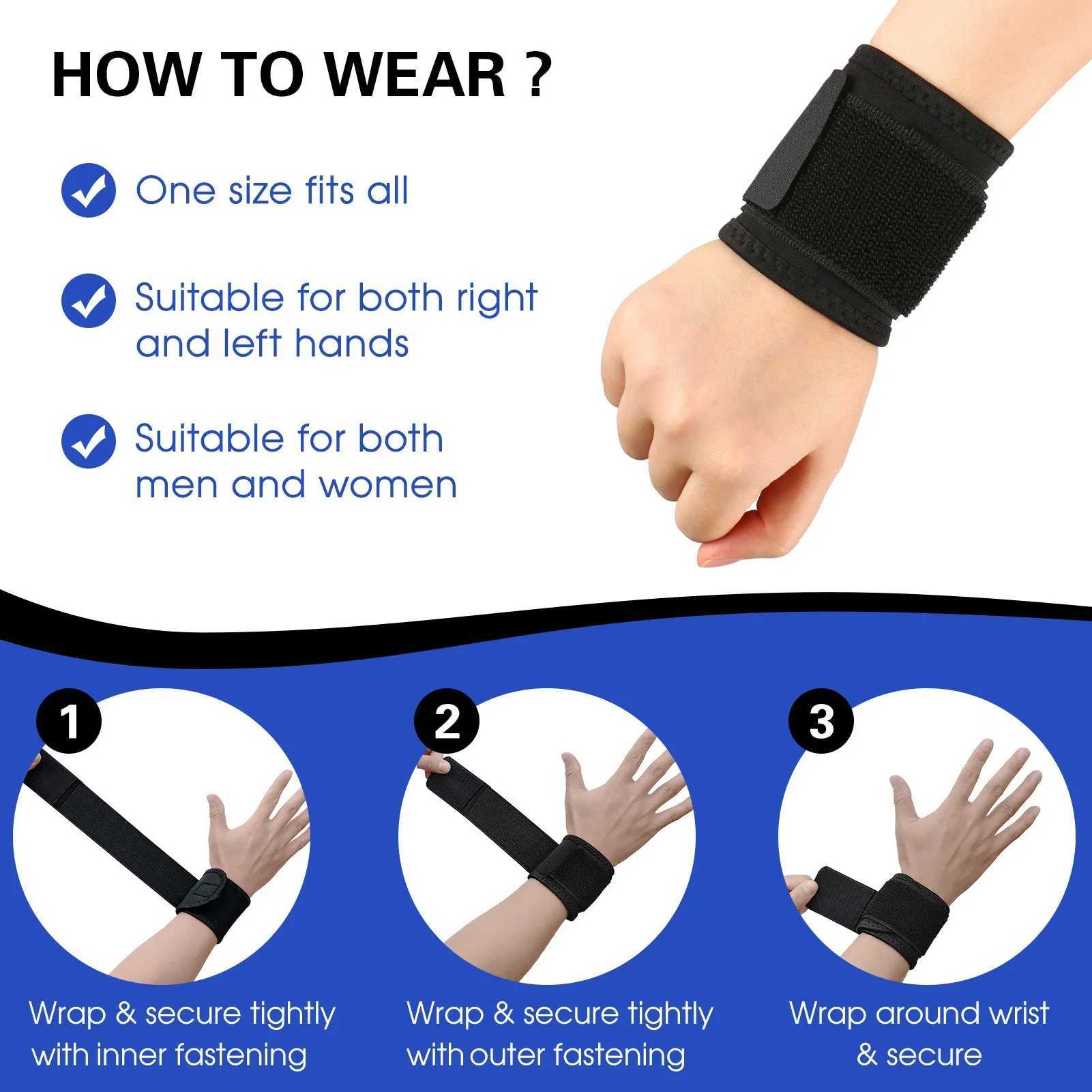 Adjustable Sport Wristband Wrist Brace Wrap Bandage Support Band Gym Strap Safety Sport Wrist Protector Hand Bands Wrist Support J251211
